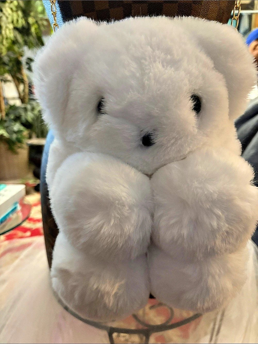 White Bear Crossbody Bag